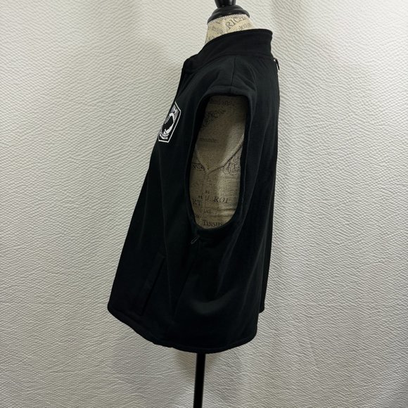 U.S. Services Valiant K&S POW*MIA Black Denim Bomber Jacket & Fleece Vest - Picture 14 of 15
